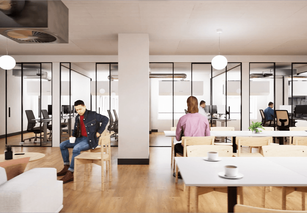 Breakout area at Gray's Inn Road, InfinitSpace in Chancery Lane