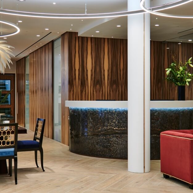 Reception area at Southampton Buildings, Beaumont Business Centres in Chancery Lane