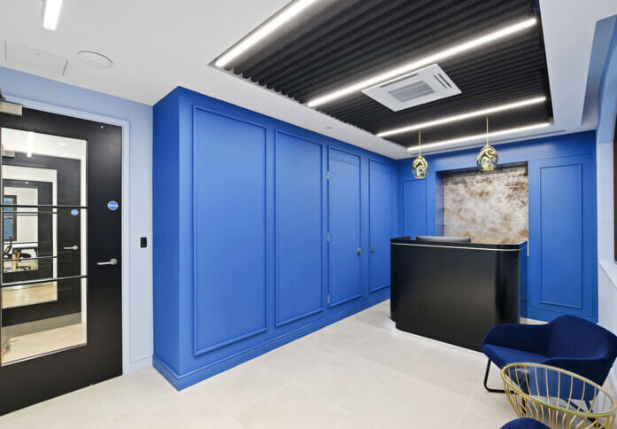 Reception in Breams Buildings, Newman Offices Ltd, Chancery Lane
