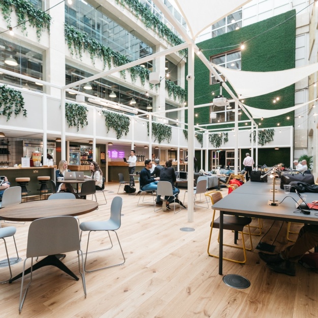 The communal space at Holborn, WeWork in Chancery Lane
