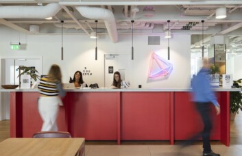 The reception at Chancery Lane, WeWork in Chancery Lane