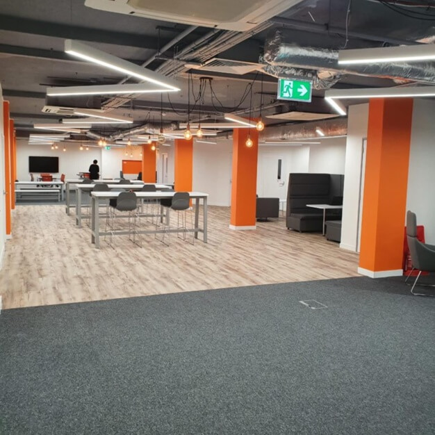 A breakout area in Fulham Road, Citibase, Chelsea