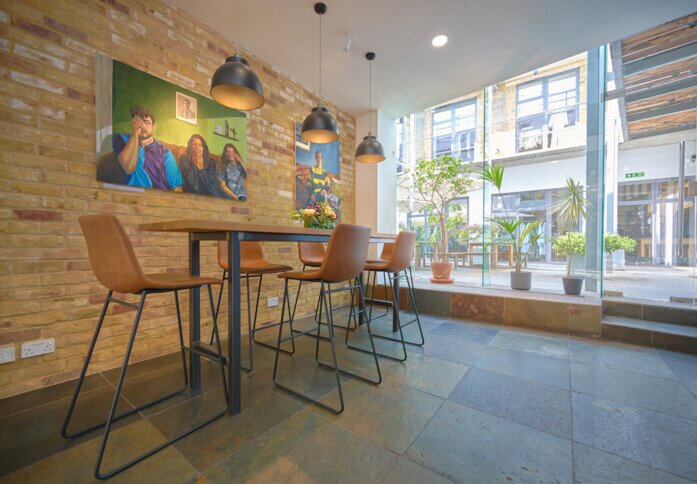 Breakout area at Lots Road, Worlds End Studios Ltd in Chelsea Harbour