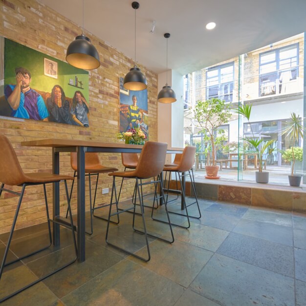 Breakout area at Lots Road, Worlds End Studios Ltd in Chelsea Harbour