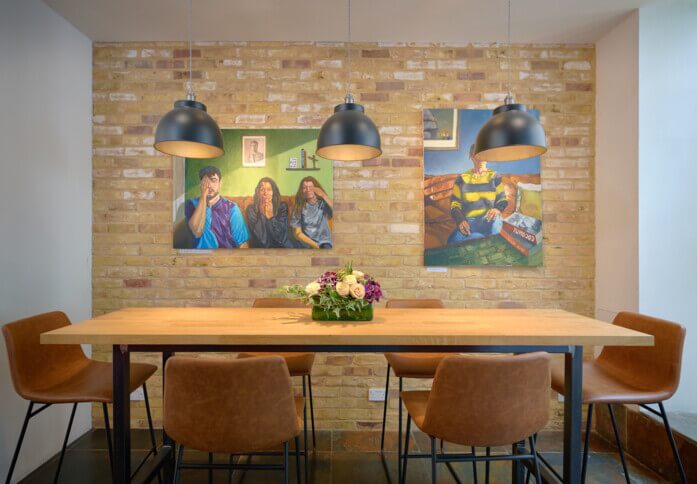 Client Breakout space - Lots Road, Worlds End Studios Ltd in Chelsea Harbour