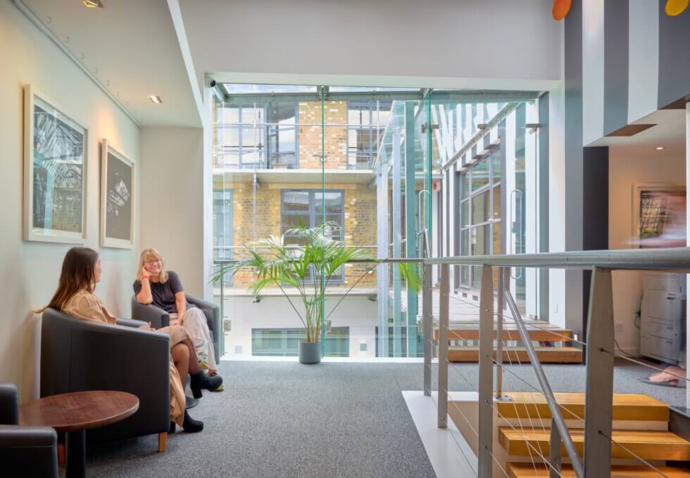 Hallway area at Lots Road, Worlds End Studios Ltd in Chelsea Harbour