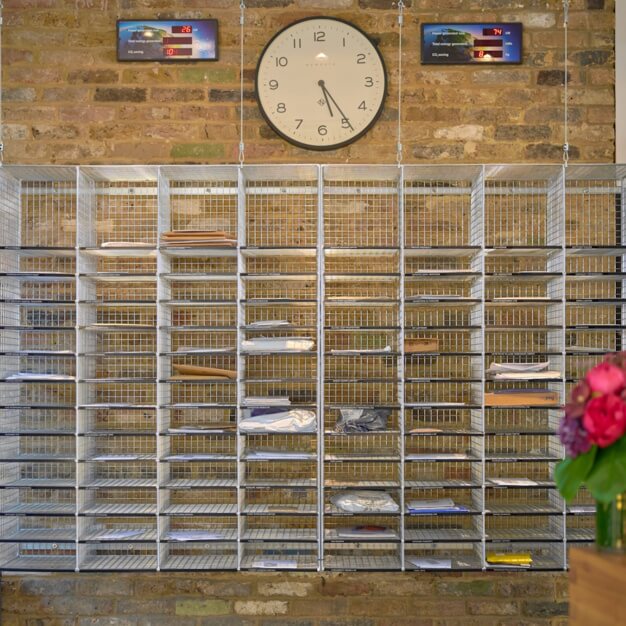 Letterboxes at Lots Road, Worlds End Studios Ltd (Chelsea Harbour)