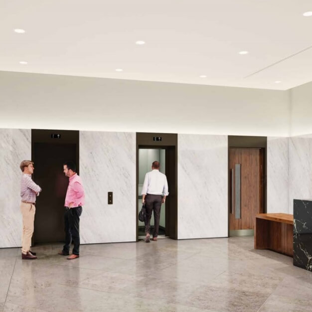 The reception at Sloane Avenue, Kensington Office Group in Chelsea