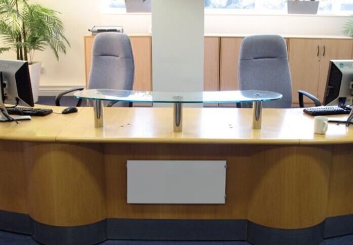 Reception in Cox Lane, Chessington Business Centre, Chessington