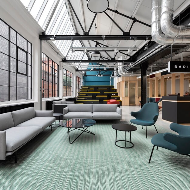 Breakout space for clients - Barley Mow Passage, Workspace Group Plc in Chiswick