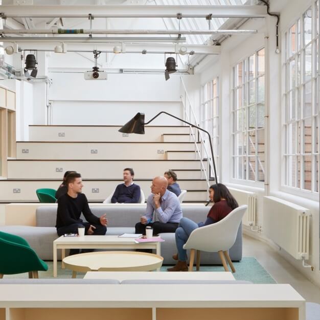 Breakout space in Barley Mow Passage, Workspace Group Plc (Chiswick)