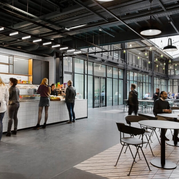 The café at Power Road, Workspace Group Plc in Chiswick
