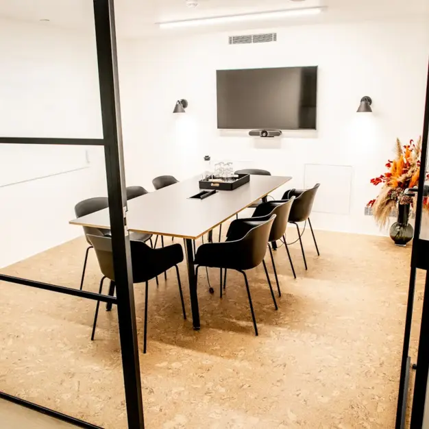 The meeting room at Bollo Lane, X and Why Ltd in Chiswick