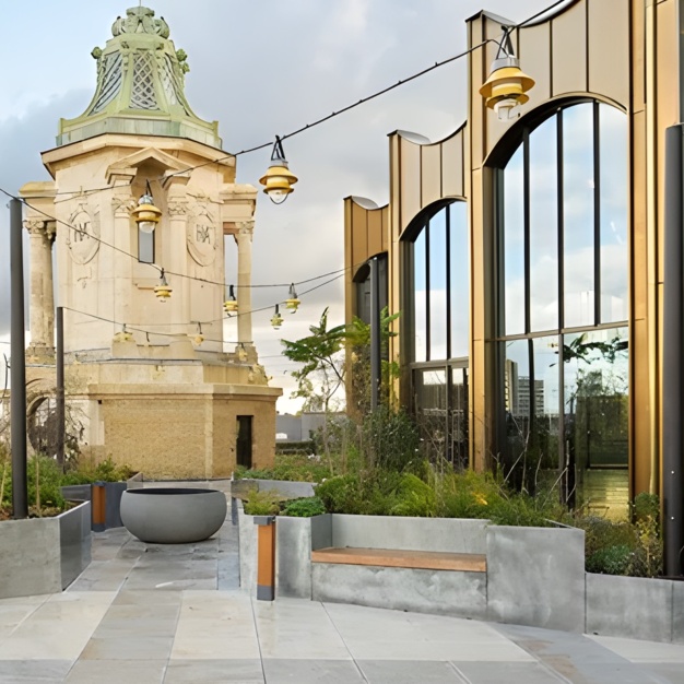 Roof terrace in St John's Road, X and Why Ltd, Clapham