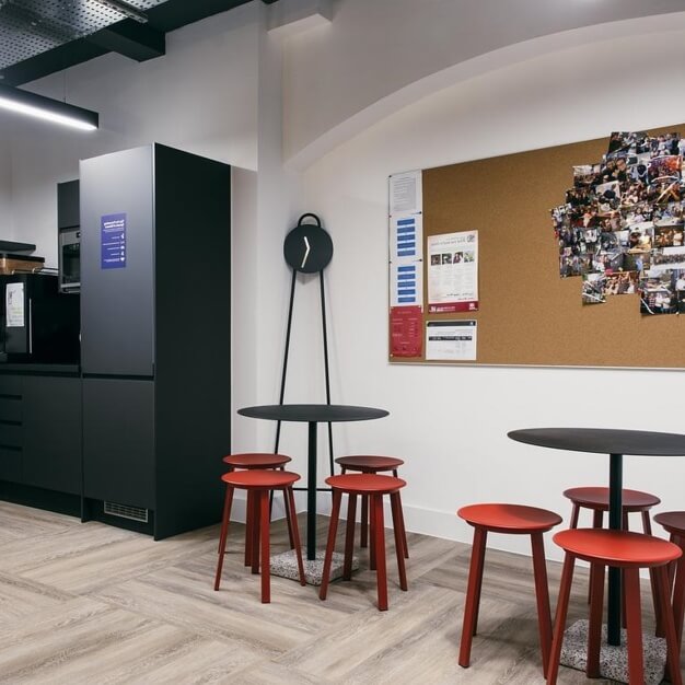 Kitchenette at Farringdon Lane, Knotel in Clerkenwell