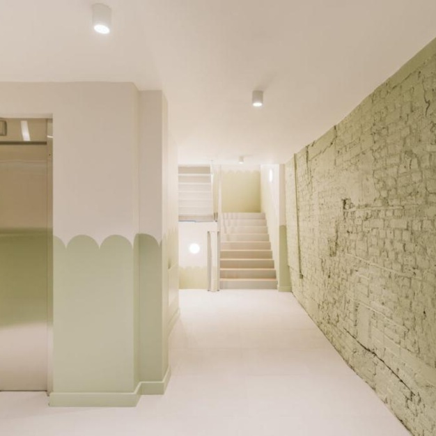 Lift access at Clerkenwell Close, Base Offices in London
