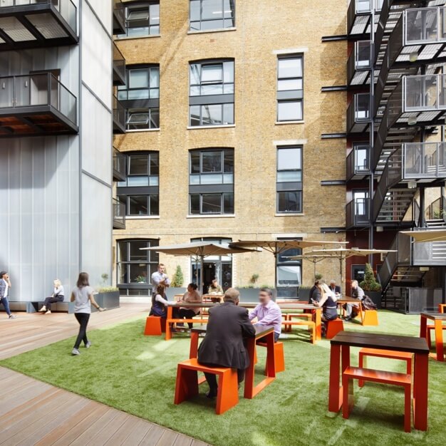 Outdoor space at Clerkenwell Close, Workspace Group Plc in Clerkenwell