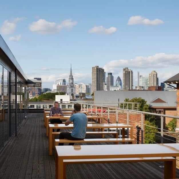 Roof terrace - Pine Street, Workspace Group Plc in Clerkenwell
