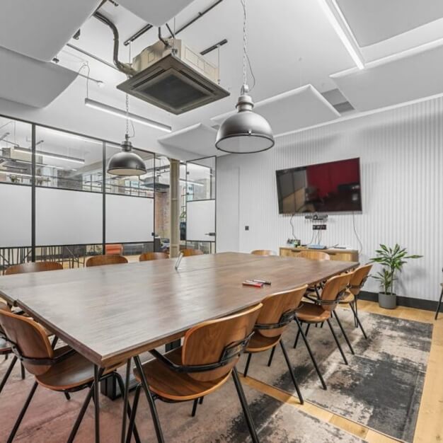 The dedicated meeting room at Ironmonger Row, Base Offices in Clerkenwell