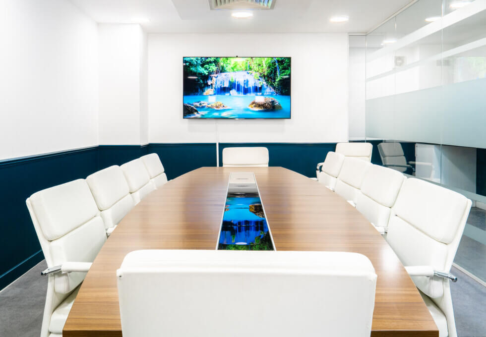 The meeting room at Clerkenwell Green, Business Cube in London