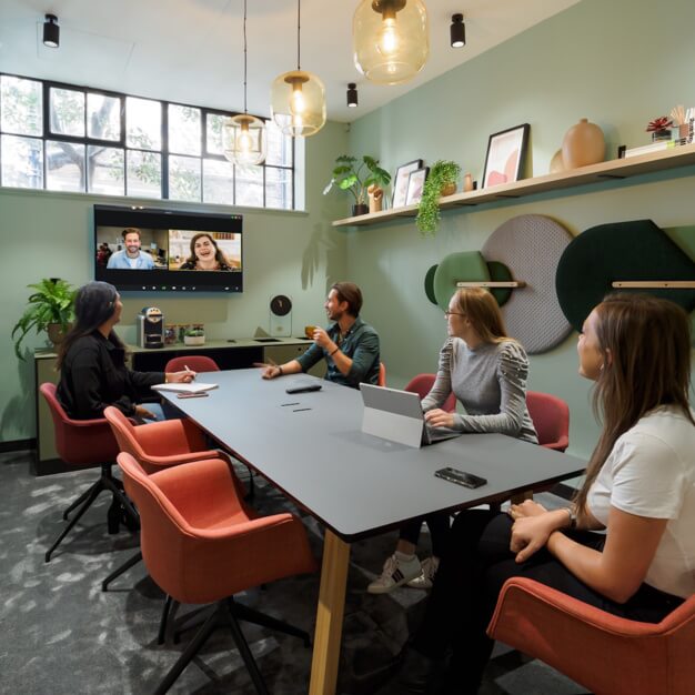The meeting room at Pine Street, Workspace Group Plc in Clerkenwell