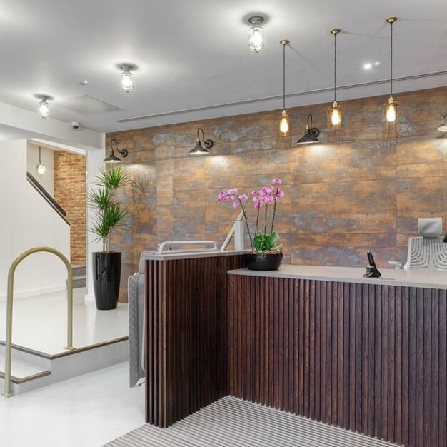 The reception at Baltic Street, Metspace London Limited in Clerkenwell