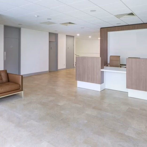 Reception area at Edgware Road, Confero Ltd in Colindale