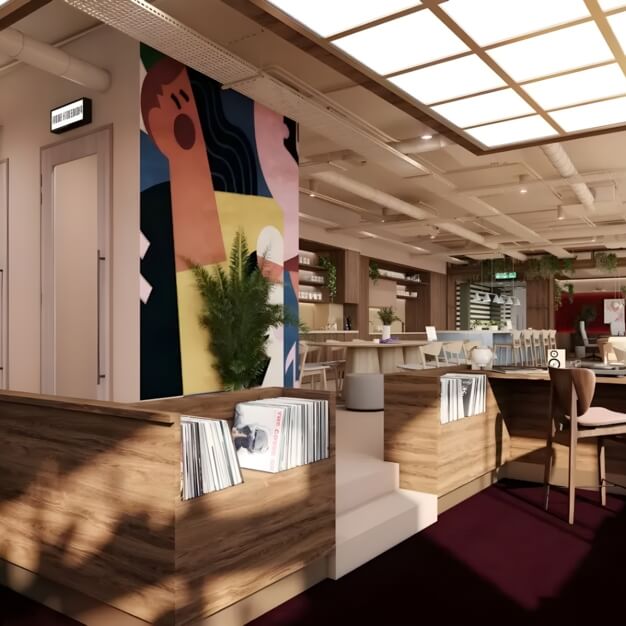 A breakout area in Shaftesbury Avenue, Runway East, Covent Garden