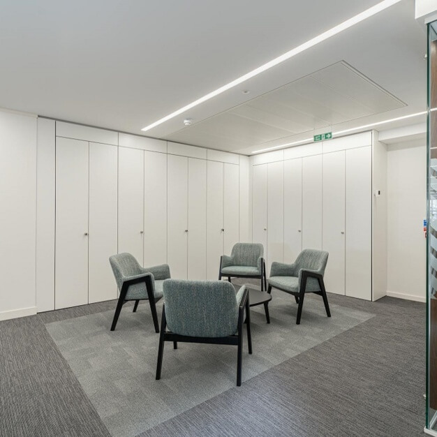 A dedicated breakout area in Chandos Place, RX, Covent Garden