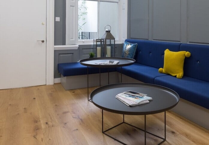 Client breakout space - Henrietta Street, The Boutique Workplace Company in Covent Garden