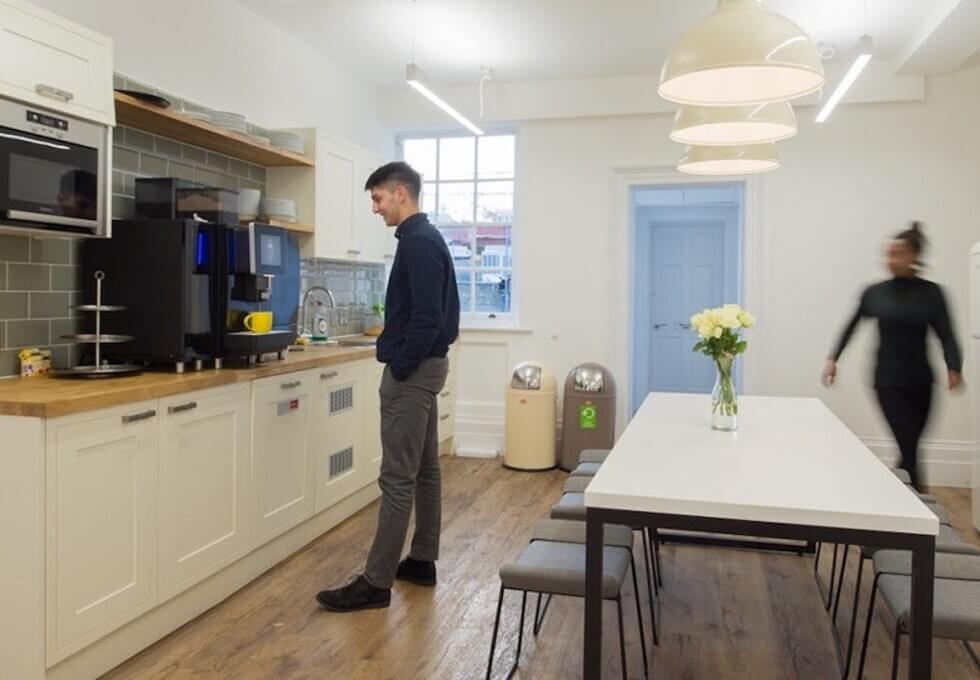 Kitchen at Henrietta Street, The Boutique Workplace Company in Covent Garden