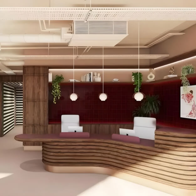 Reception area at Shaftesbury Avenue, Runway East in Covent Garden