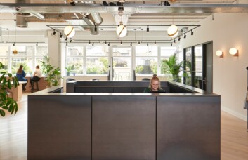 Reception area at Upper St Martins Lane, FORA in Covent Garden