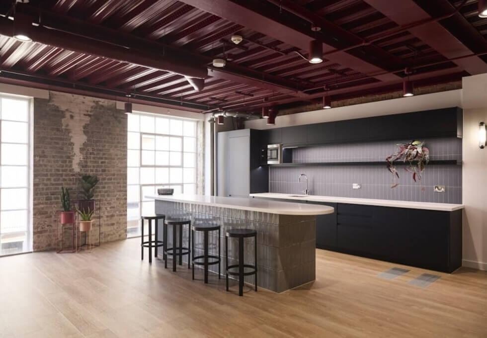 The dedicated kitchen at Shorts Gardens, RX in Covent Garden