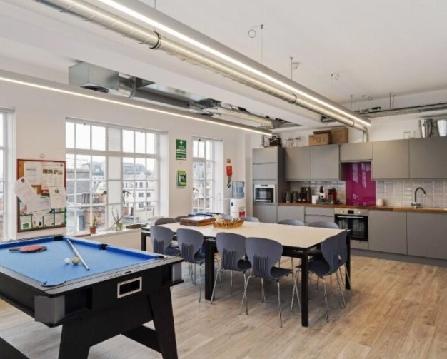 The dedicated kitchen at Southampton Street, Base Offices in Covent Garden