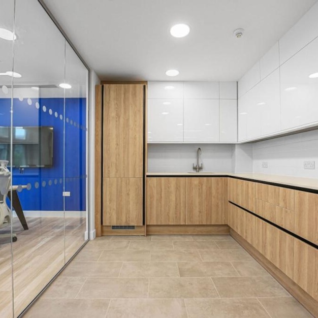Use the dedicated kitchen at Kean Street, Base Offices in Covent Garden