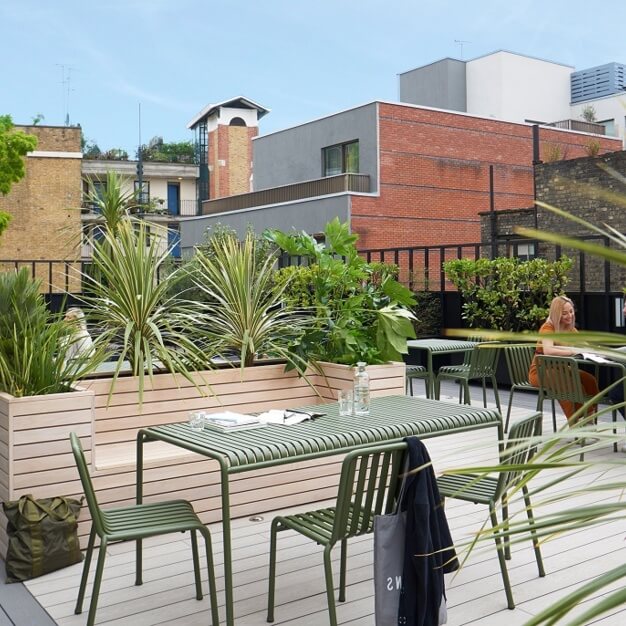 Use the roof terrace at Upper St Martins Lane, FORA (Covent Garden)