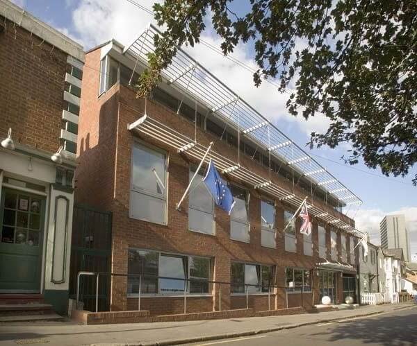 Building outside at South Bridge Place, Dexter House Ltd, Croydon