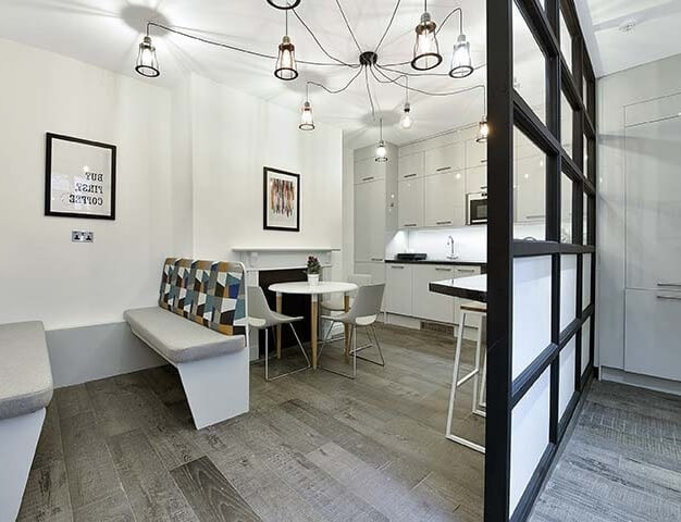 Kitchen at Dalston Lane, Canvas Offices in London
