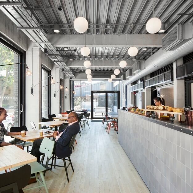 Café/restaurant within Creekside, Workspace Group Plc, Deptford