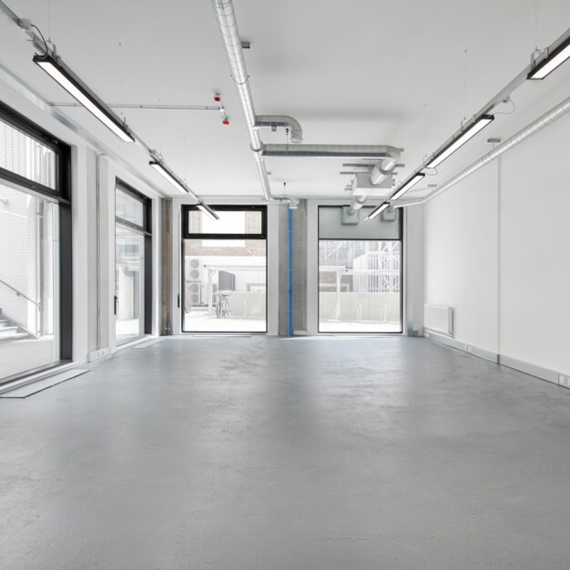 Unfurnished workspace at Creekside, Workspace Group Plc, Deptford