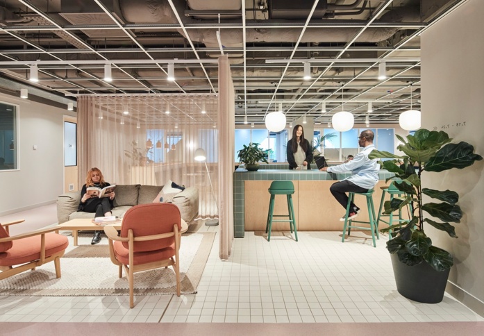 A dedicated breakout area in Marsh Wall, Situu, Docklands