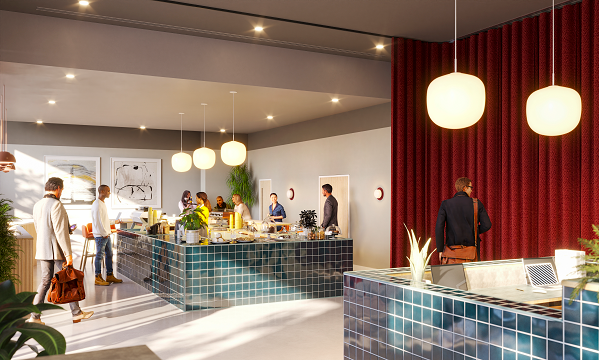 Café area at Marsh Wall, Situu, Docklands