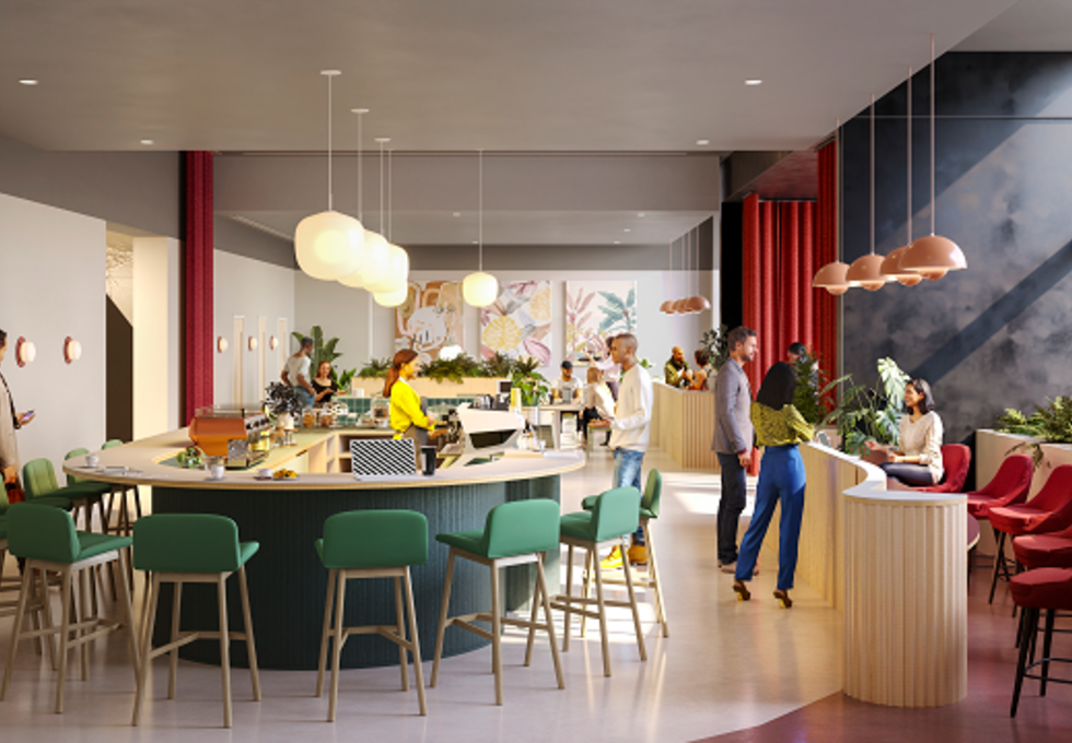 The café at Marsh Wall, Situu in Docklands