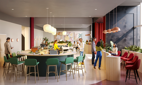 The café at Marsh Wall, Situu in Docklands