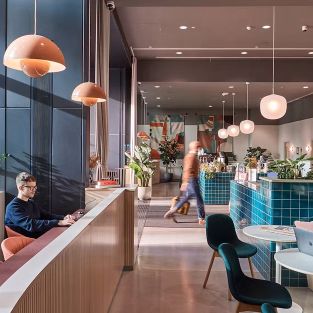 The café at Marsh Wall, Waterfront Studios Properties LLP in Docklands