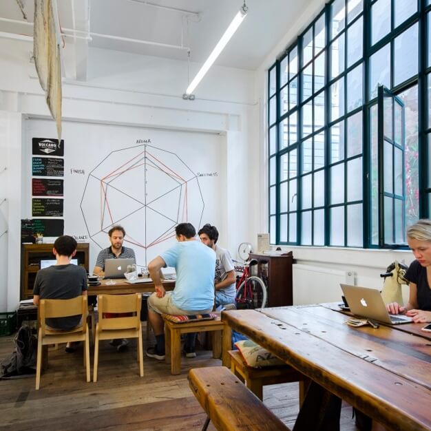 A breakout area in Martell Road, Workspace Group Plc, Dulwich