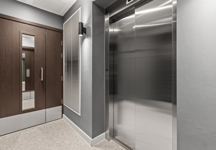 The lifts - Hanger Lane, The Hogarth Property Group Ltd in Ealing