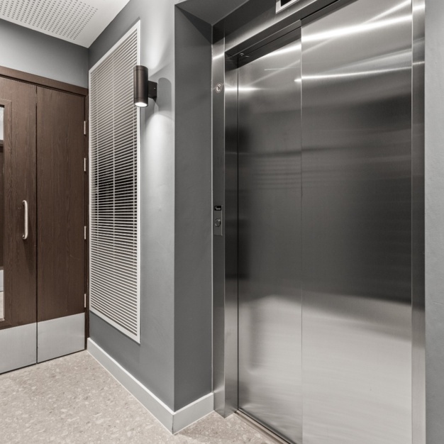 The lifts - Hanger Lane, The Hogarth Property Group Ltd in Ealing