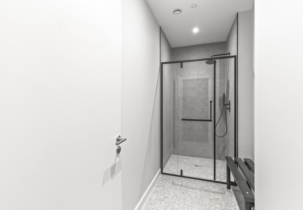 The showers at Hanger Lane, The Hogarth Property Group Ltd in Ealing